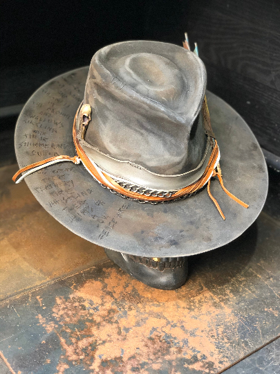 Vintage Rare Custom Hat Feathery fire “ – Ntte